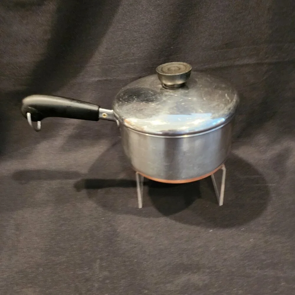 Vintage Revere Ware 1801 Cooper Bottom Sauce Pan, 1 Quart